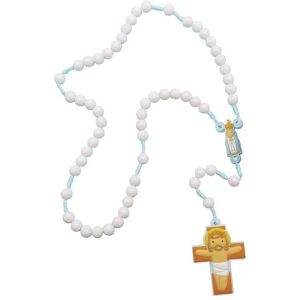 Rosario infantil azul