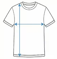 Guía de tallas de camisetas
