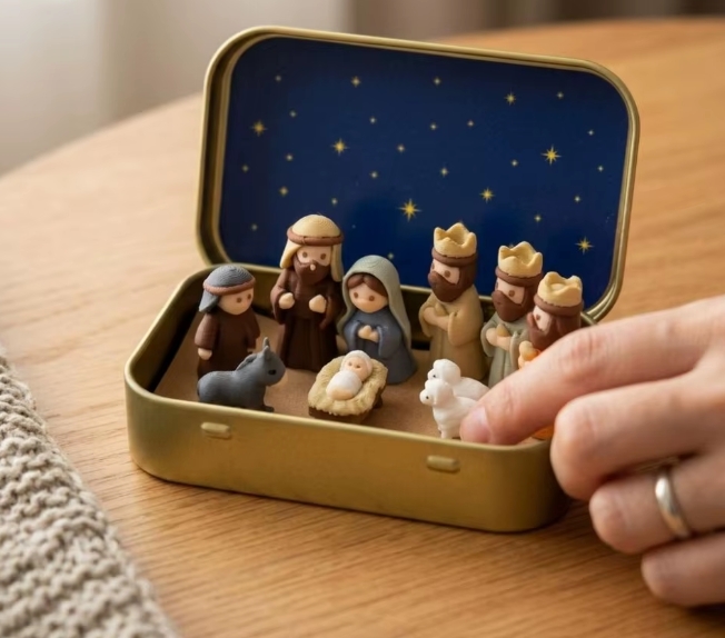 Belén navideño portátil