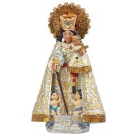 Figura de la Virgen de los Desamparados de 11cm. en resina pintada a mano.