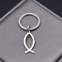 Llavero Pez Ichthys Color Plata