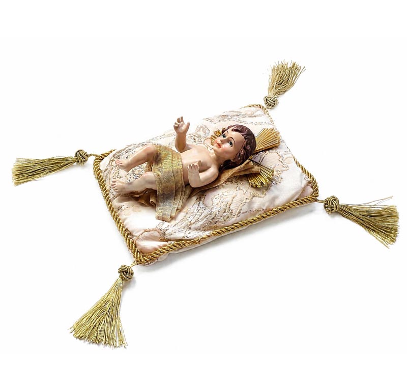Niño Jesús con Cojín dorado - Imagen 2