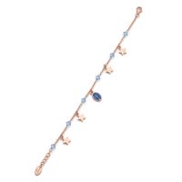 pulsera-de-plata-con-medalla-virgen-milagrosa-azul-con-estrellitas Pulsera de plata de Ley rodiada con medalla de la Virgen Milagrosa esmaltada en azul.